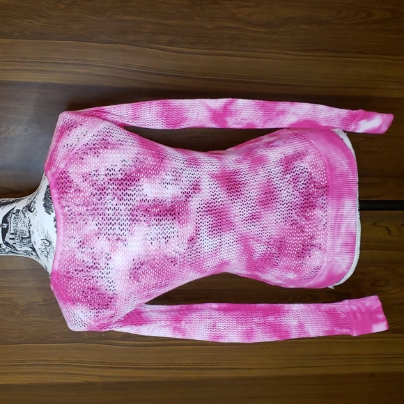 3/$15 Boston Proper Mesh dye sweater S - Picture 2 of 5